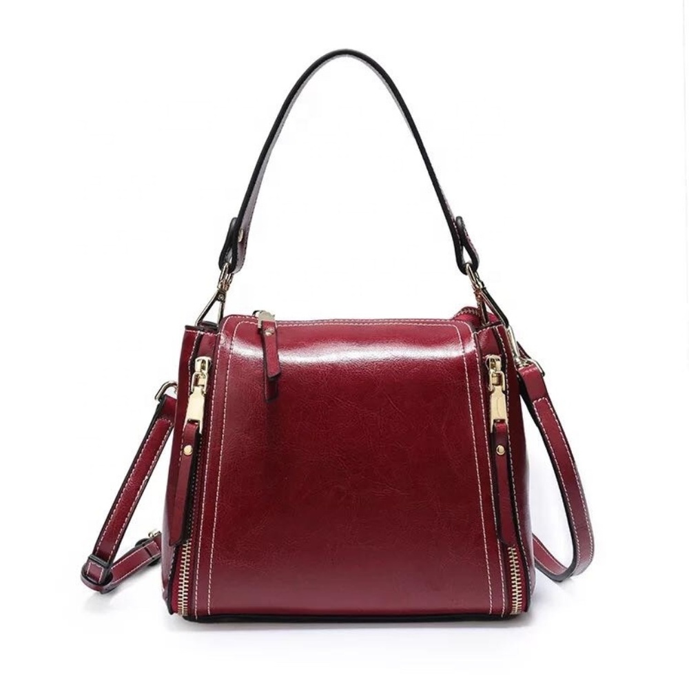 Genuine Leather Crossbody Handbag, Joy